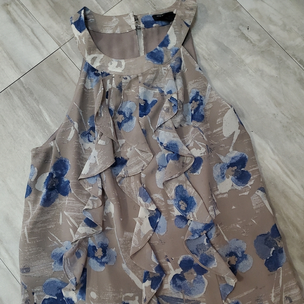Ann Talor sz 6P New top ruffled front